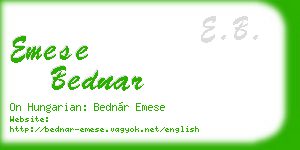 emese bednar business card