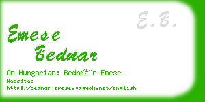 emese bednar business card